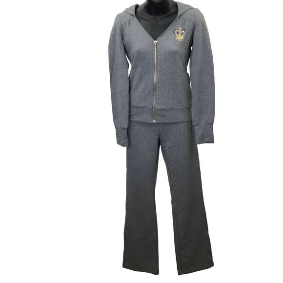 GUESS ZIP HOODIE & STRAIGHT‎ LEG SWEAT PANTS SET   Sm NWT - Picture 7 of 13